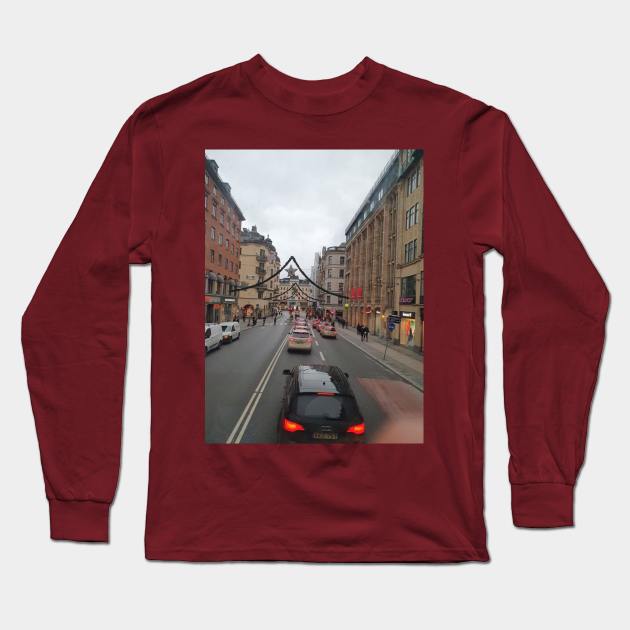 Traffic Jam Long Sleeve T-Shirt by Alemway